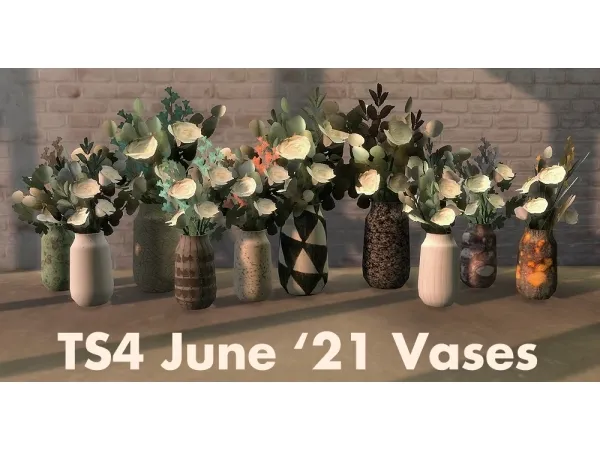 Maxis Match Recolors of HeyHarries vase - The Sims 4 Custom Content