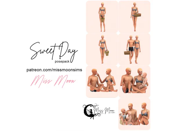 Mix Sweet Day posepack - The Sims 4 Custom Content