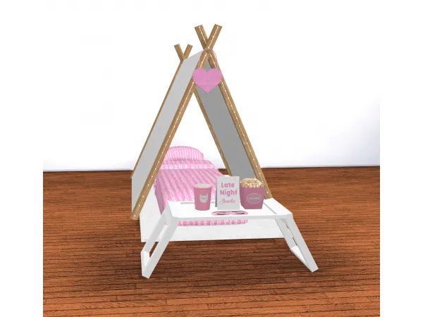 Alpha Kids Slumber Party Set - The Sims 4 Custom Content