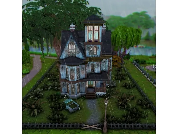 Maxis Match Building a World Haunted House Residential Parkshore 20 - The Sims 4 Custom Content