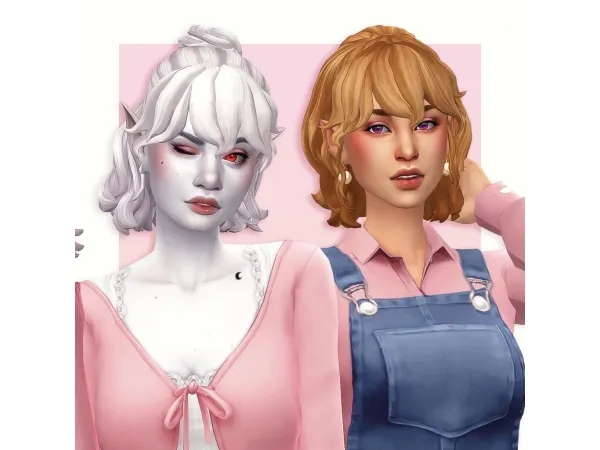 Maxis Match COSMOS ACC BANGS - The Sims 4 Custom Content