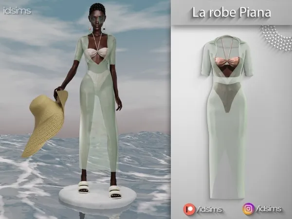 Alpha La Robe Piana by polygoncouture - The Sims 4 Custom Content
