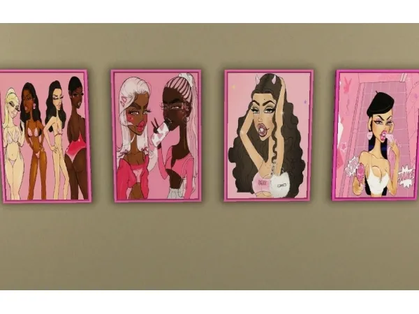 Random poster collections by simsfinds - The Sims 3 Custom Content