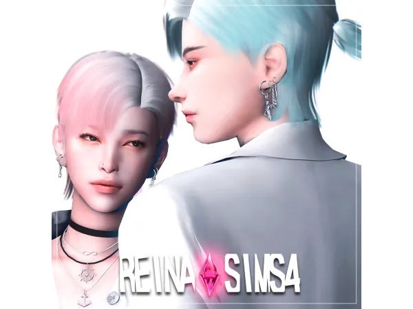 Alpha Reina_TS4_531 hair by Reina Sims4 - The Sims 4 Custom Content