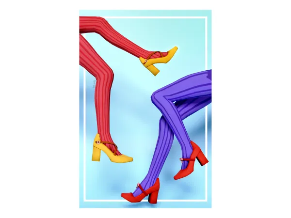 Mix TONES COLLECTION shoes - The Sims 4 Custom Content