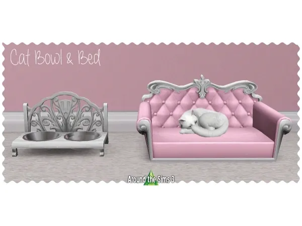 Around Cat bowl and bed - The Sims 3 Custom Content