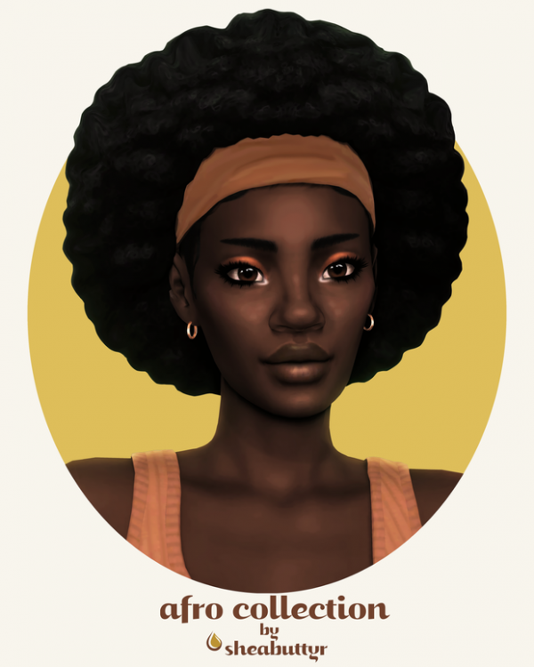 Maxis Match afro collection by simsfinds - The Sims 4 Custom Content