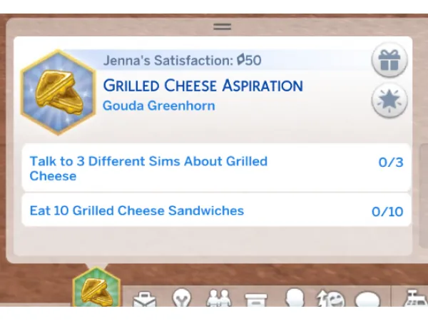 Maxis Match Grilled Cheese Aspiration in CAS by MxPlumbob - The Sims 4 Custom Content