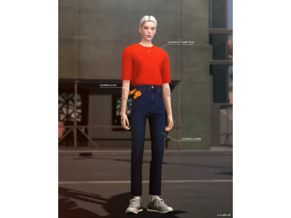 Alpha MMSIMS am Calendula Set by mmsims - The Sims 4 Custom Content
