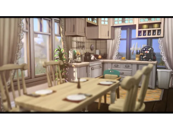 Maxis Match Small Family Cottage FREE - The Sims 4 Custom Content