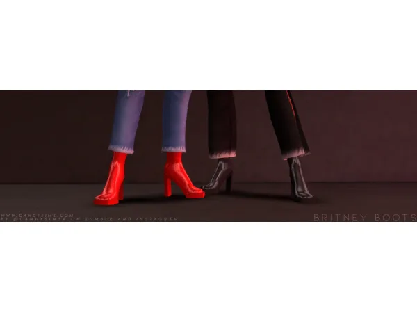 Maxis Match BRITNEY BOOTS - The Sims 4 Custom Content