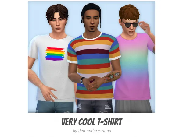 Maxis Match Very Cool T shirt by simsfinds - The Sims 4 Custom Content