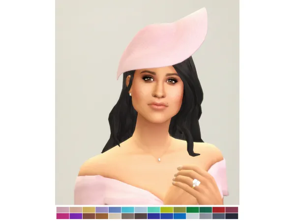 Alpha Duchess of Hat XI (28 color) by Rusty's - The Sims 4 Custom Content