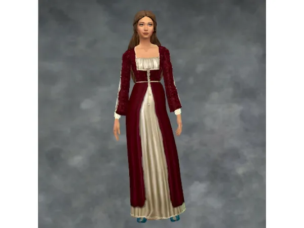 Maxis Match Sherabhim's Noble Dress Redux - The Sims 4 Custom Content