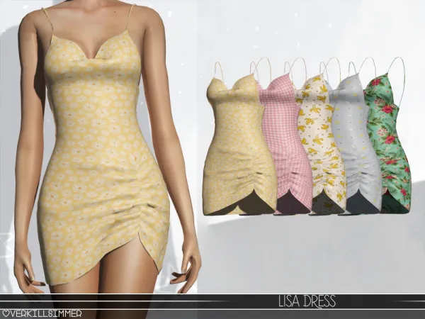 Alpha Lisa dress - The Sims 4 Custom Content