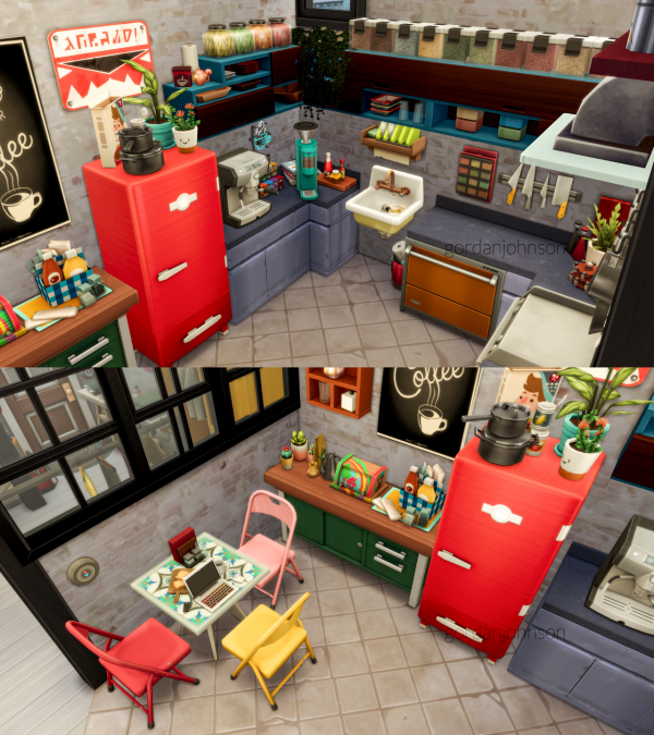 Maxis Match White Loft Apartment by simsfinds - The Sims 4 Custom Content