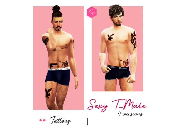 Mix Sexy T Male - The Sims 4 Custom Content