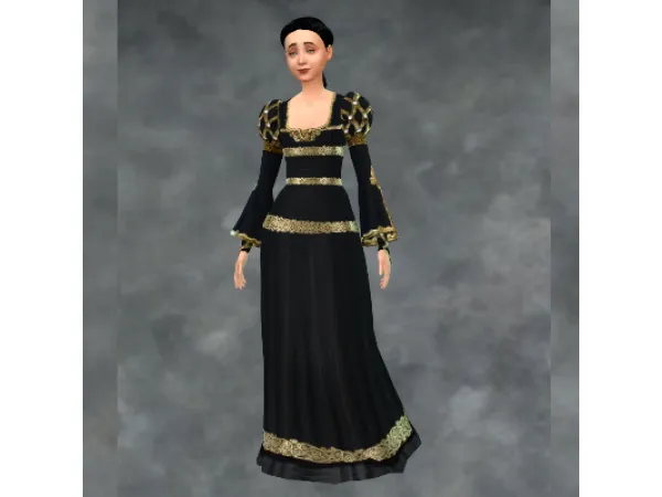 Maxis Match Sherabhims Widow Dress Redux - The Sims 4 Custom Content