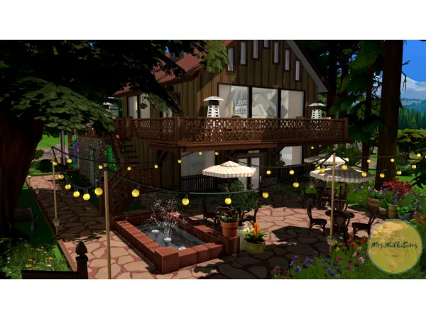 Maxis Match THE LAKE Café in Granite Falls - The Sims 4 Custom Content
