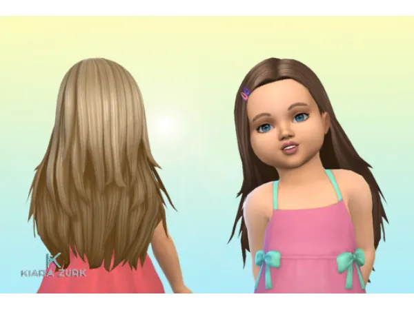 Maxis Match Monica Hairstyle for Toddlers Clips - The Sims 4 Custom Content