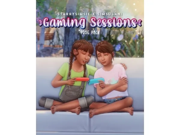 Mix [STARRY x SIMSULANI] Gaming Sessions - The Sims 4 Custom Content