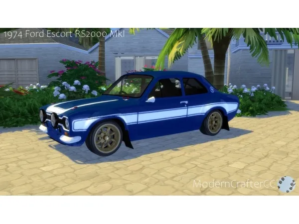 Mix 1974 FORD ESCORT RS2000 MKI - The Sims 4 Custom Content