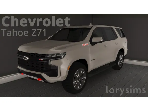 Mix 2021 Chevrolet Tahoe Z71 by LorySims - The Sims 4 Custom Content
