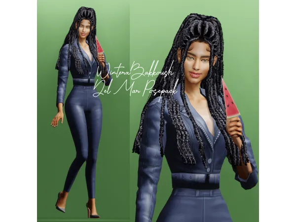 Mix Watermelon Set by WinterxBakkoush - The Sims 4 Custom Content