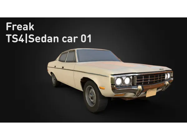 Mix Sedan car 01 - The Sims 4 Custom Content