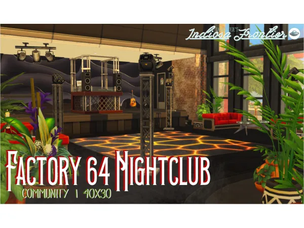 Maxis Match Factory 64 Nightclub - The Sims 4 Custom Content
