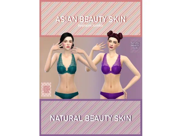 Maxis Match Asian BeautySkins by Liyahsim - The Sims 4 Custom Content