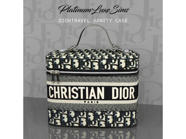 Alpha Dior Travel Vanity Case by PlatinumLuxeSims - The Sims 4 Custom Content