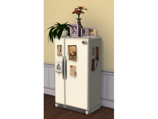 Maxis Match FRIDGE HALLIWELL MANOR - The Sims 4 Custom Content