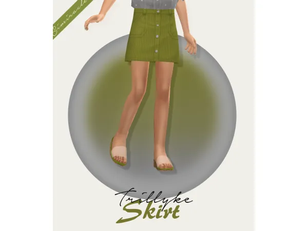 Maxis Match Trillyke Love Scene Skirt Kids Version - The Sims 4 Custom Content