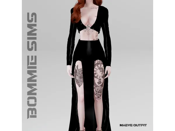 Alpha Maeve Outfit (Patreon Early Access) - The Sims 4 Custom Content