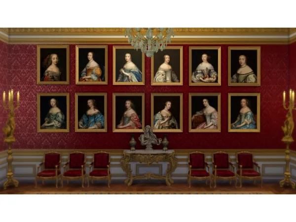 Mix Louis XIV's Gallery of Beauties - The Sims 4 Custom Content