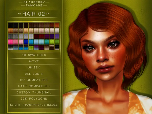 Alpha HAIR 02 PATREON EXCLUSIVE - The Sims 4 Custom Content