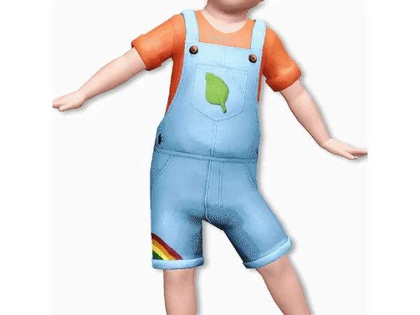PU Dungarees Patched - The Sims 3 Custom Content