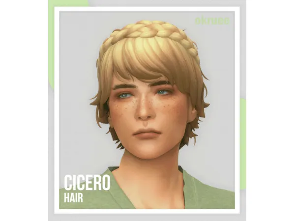Maxis Match cicero hair by okruee - The Sims 4 Custom Content