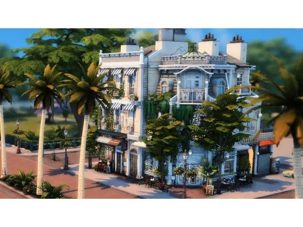 Maxis Match JONQUILS CAFE BAKERY - The Sims 4 Custom Content