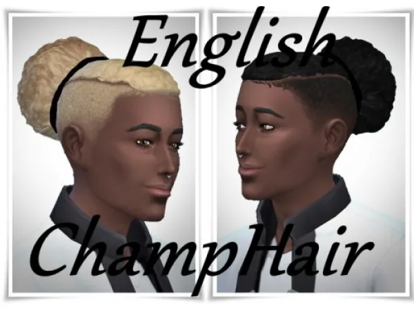 Maxis Match EnglishChampHair - The Sims 4 Custom Content