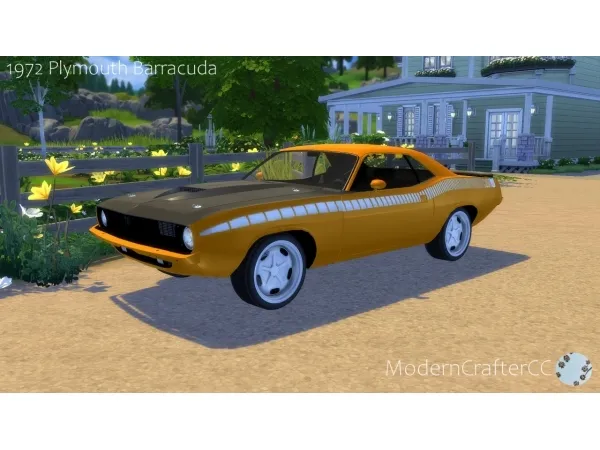 Mix 1972 Plymouth Barracuda - The Sims 4 Custom Content