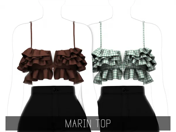 Alpha MARIN TOP - The Sims 4 Custom Content