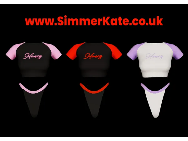 Alpha Colour Block Tshirt Underwear by simmerkatex - The Sims 4 Custom Content