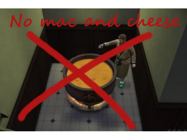 Maxis Match No cooking no autonomous cooking in cauldrons by dear_dori - The Sims 4 Custom Content