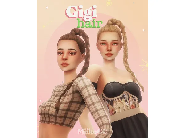 Maxis Match Gigi hair by Miiko - The Sims 4 Custom Content