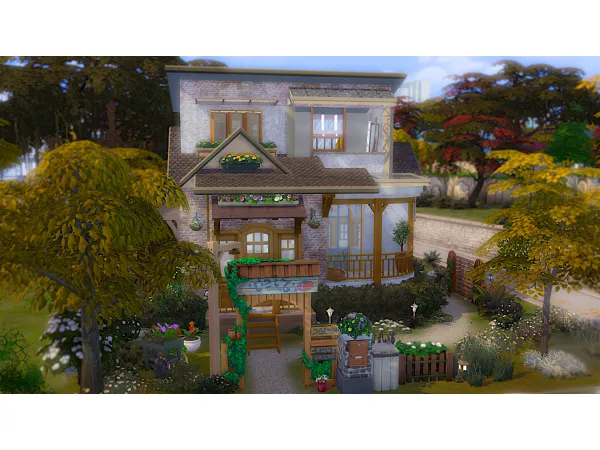 Maxis Match Comfy Cubby Tiny Homes Newcrest Lot (No ) by ynn016 - The Sims 4 Custom Content