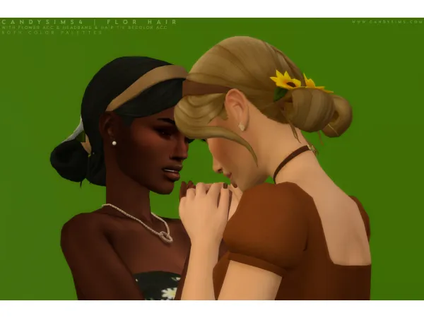 Maxis Match FLOR HAIR - The Sims 4 Custom Content