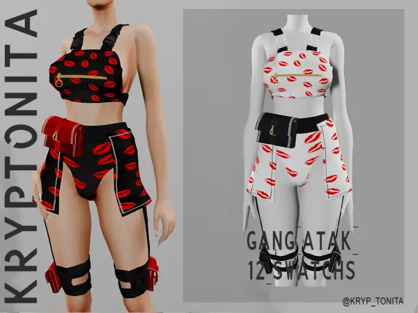Alpha COLLECTION GANGSTER - The Sims 4 Custom Content
