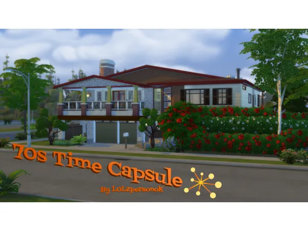 Maxis Match Big and Fancy 70s Time Capsule (No ) by LOLZpersonok - The Sims 4 Custom Content